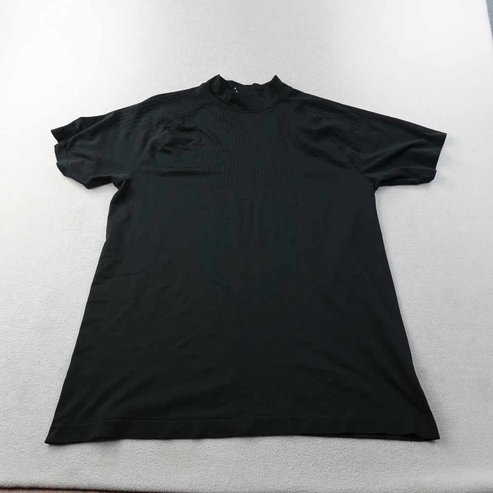 Nike x MMW NRG Mock Neck Shirt Mens Large Black Short Sleeve Performance DD9436